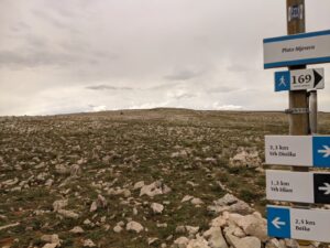 Putokaz staze 169 na Mjesečevu platou