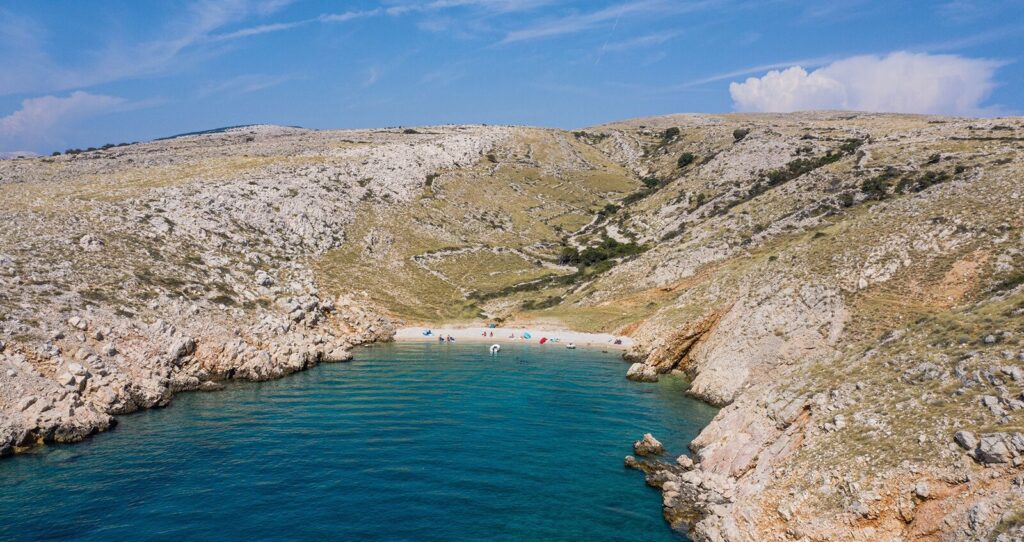 Plaža Dubna u Baški