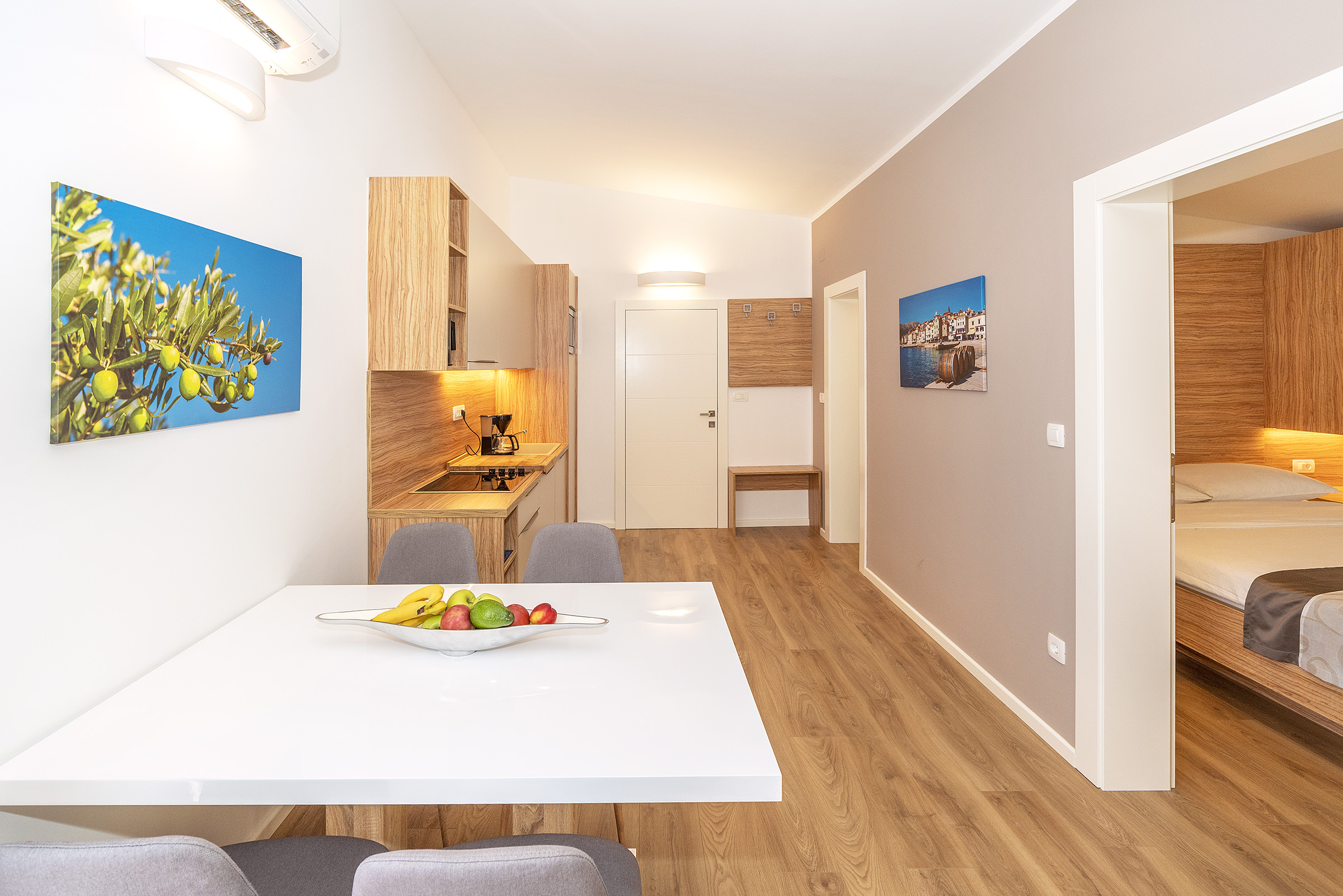 Kricin II apartament K1 — salon i kuchnia